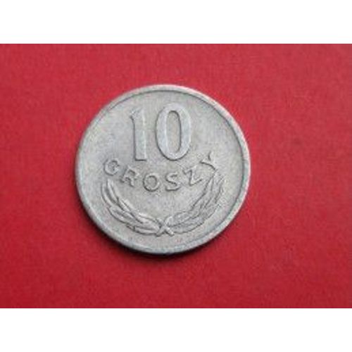 Pièce De 10 Groszy De La Pologne, Année 1965 En Aluminium