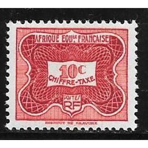 Timbre Taxe D'afrique Equatoriale Française De 1947,N°12.