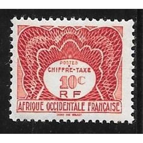 Timbre Taxe D'afrique Occidentale Française De 1947,N°1.