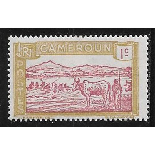 Timbre Du Cameroun De 1925,N°106.Troupeau Passant Un Gué.