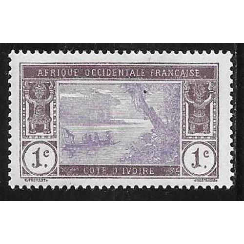 Timbre De Cote D'ivoire De 1913,N°41.Lagune Ebrié.