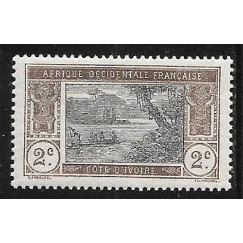 Timbre De Cote D'ivoire De 1913,N°42.Lagune Ebrié.