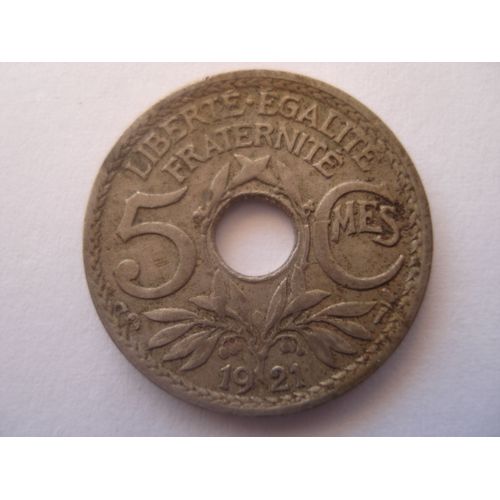 5 Centimes Lindauer Petit Module - 1921