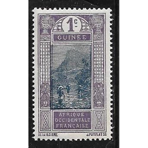 Timbre De Guinée De 1913,N°63.Gué À Kitim.