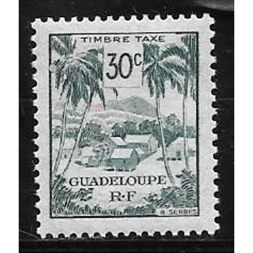 Timbre Taxe De Guadeloupe De 1947,N°42.