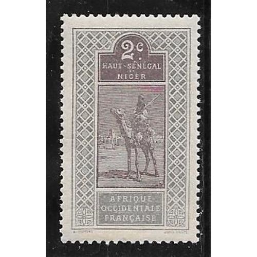 Timbre Du Haut-Sénégal Et Niger De 1914,N°19.Targui.