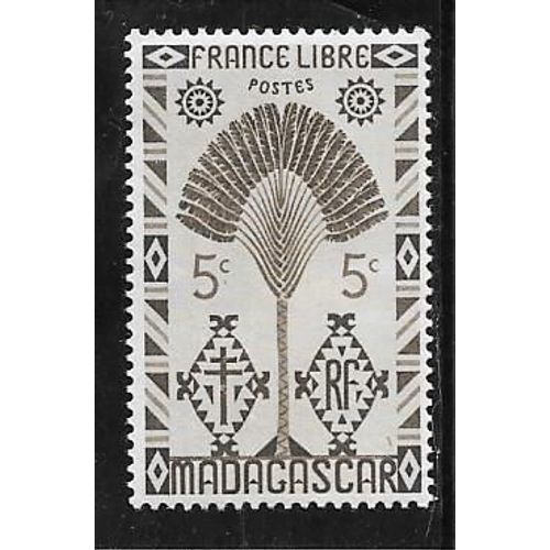 Timbre De Madagascar De 1943,N°265.Série De Londres.