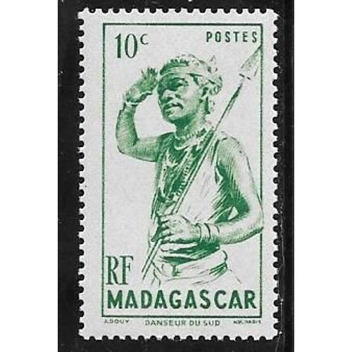 Timbre De Madagascar De 1946,N°300.Danseur Du Sud.