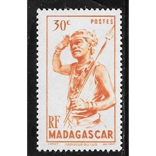 Timbre De Madagascar De 1946,N°301.Danseur Du Sud.