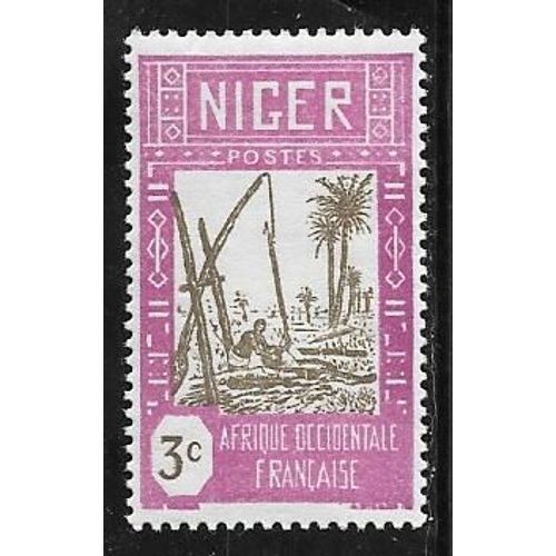 Timbre Du Niger De 1939,N°74.Puits.