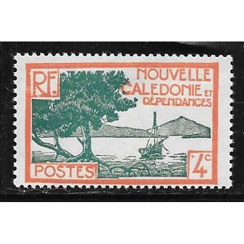 Timbre De Nouvelle-Calédonie De 1928,N°141.Baie De La Pointe Des Palétuviers.