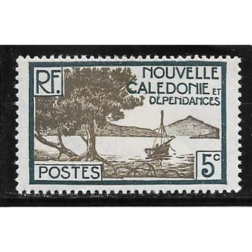 Timbre De Nouvelle-Calédonie De 1928,N°142.Baie De La Pointe Des Palétuviers.
