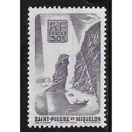 Timbre De Saint-Pierre-Et-Miquelon De 1947,N°326.Roc De Langlade.