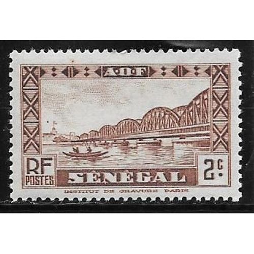 Timbre Du Sénégal De 1935,N°115.Pont Faidherbe.