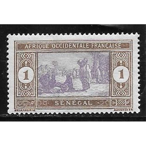 Timbre Du Sénégal De 1914,N°53.Marché Indigène.