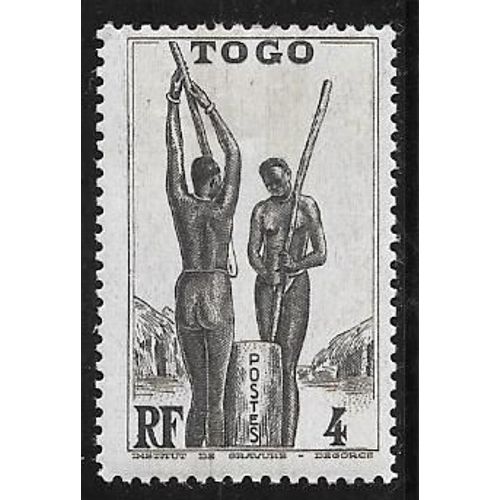 Timbre Du Togo De 1941,N°184.Pilage Du Mil.