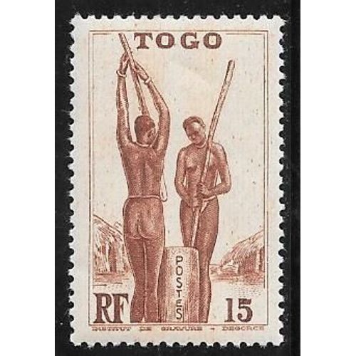 Timbre Du Togo De 1941,N°187.Pilage Du Mil.