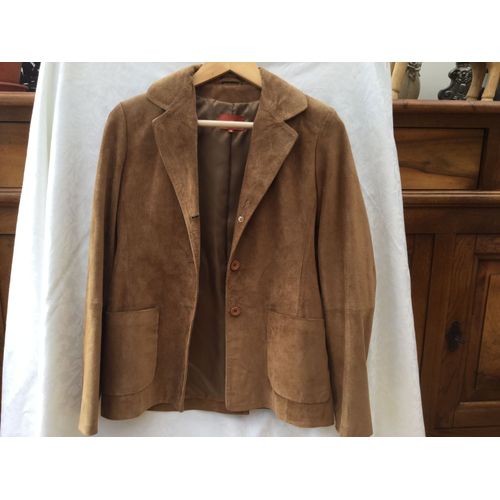 Veste Cyrillus Veste Courte Cuir 40 Marron 