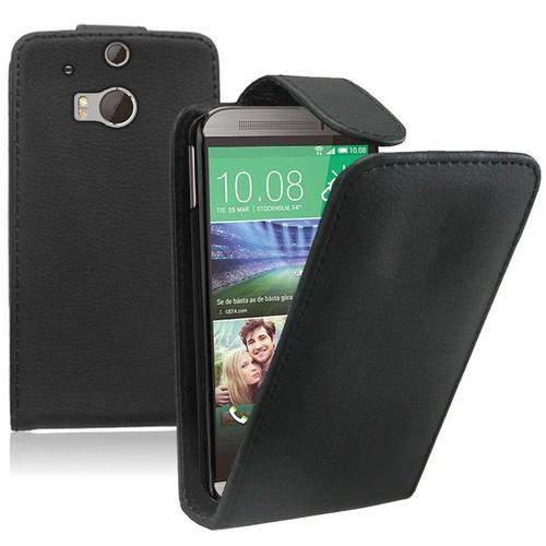 Etui Simili Cuir Pour Htc One (M8) 5.0" - Noir