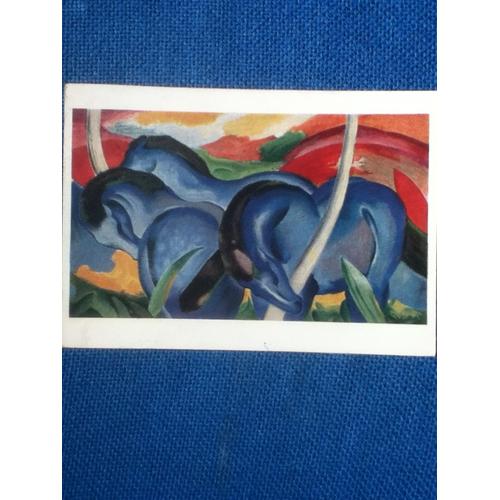 Blue Horses (Oil) - Franz Marc ( 1880-1916)