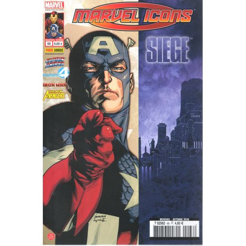 " Deux Par Deux ( Siege ) " ( Captain America / Fantastic 4 / Iron Man / The New Avengers ) : Marvel Icons N° 66 : ( Octobre 2010 )