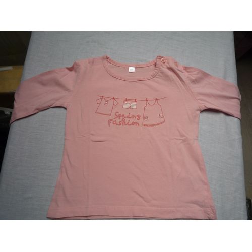 T-Shirt Rose, 24 Mois