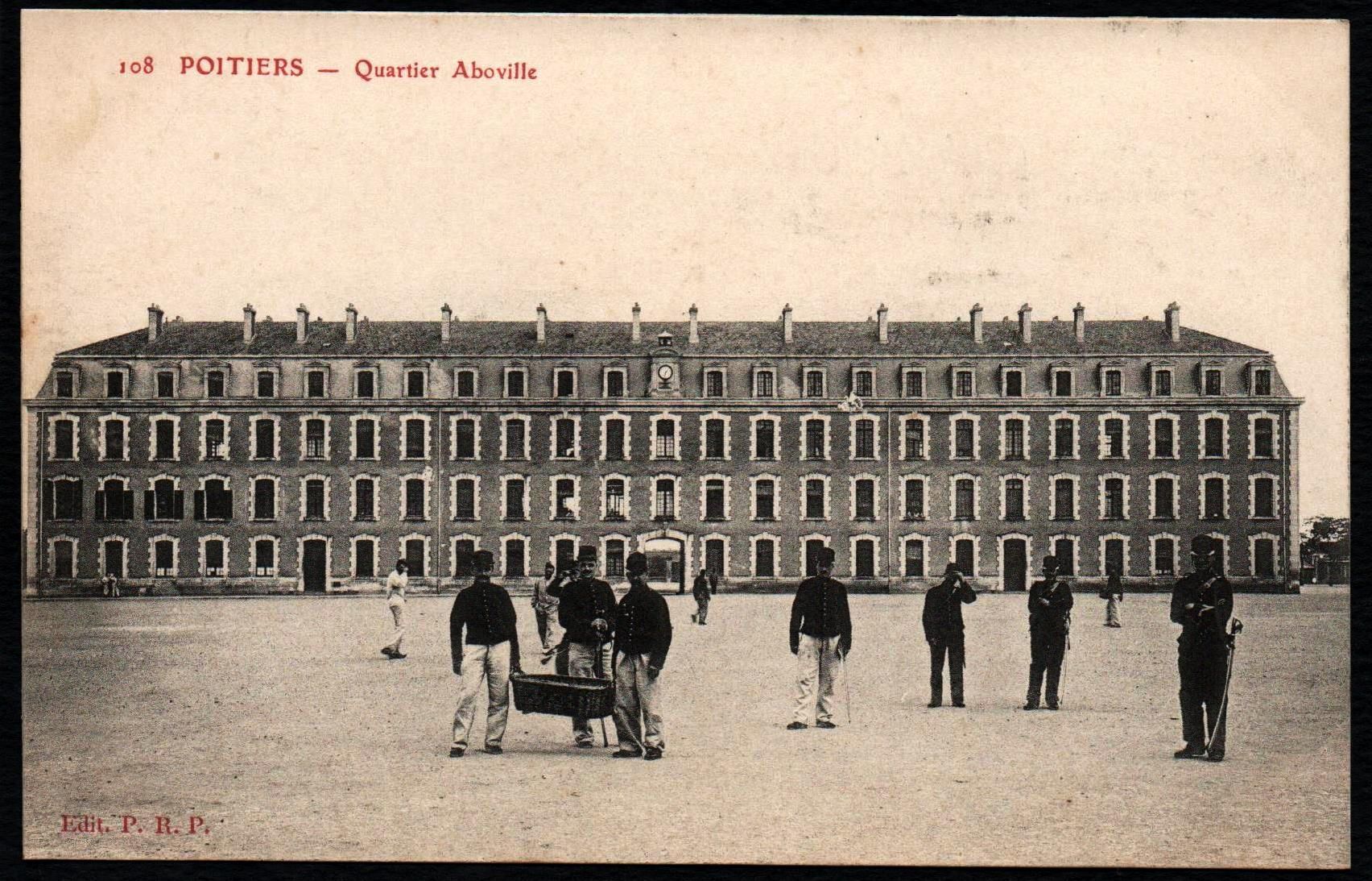 Carte Postale Ancienne France Vienne 86 Poitiers Caserne Quartier Aboville Militaires Dans La Cour Rakuten