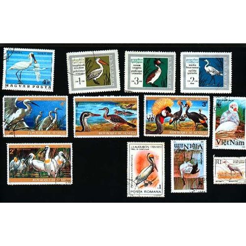 12 Timbres Echassiers