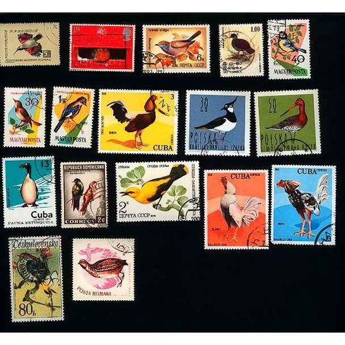 17 Timbres Oiseaux