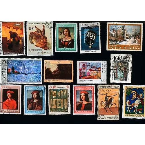 15 Timbres Tableaux