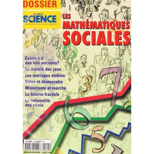 Pour La Science Dossier 24 Les Mathématiques Sociales