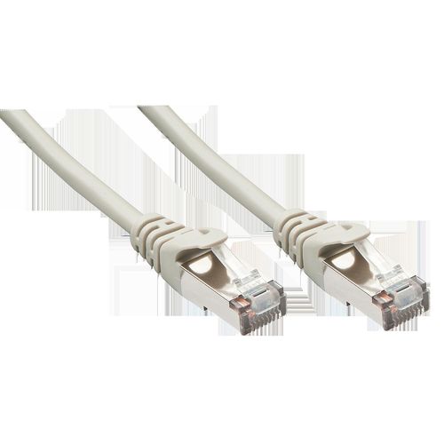 Lindy - Cordon de raccordement - RJ-45 (M) pour RJ-45 (M) - 20 m - paire torsadée écrantée (F/UTP) - CAT 5e - sans crochet - gris