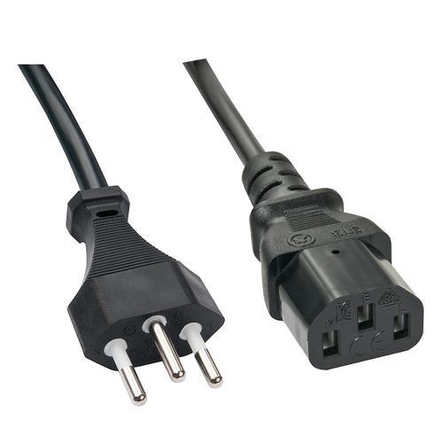Lindy - Câble d'alimentation - power IEC 60320 C13 pour Suisses 3 broches (M) - 2 m