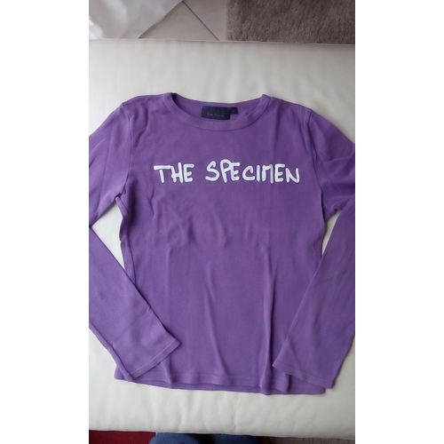 T-Shirt Kiabi Coton 38 Violet Manches Longues