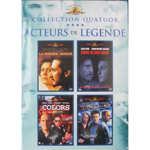 Collection Quatuor Coffret Sean Penn 4 Dvd : Les Anges De La Nuit / Colors / Comme Un Chien Enragé / La Dernière Marche