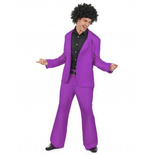 Déguisement Disco Violet Adulte, Taille M / L