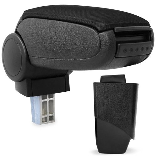 [Pro.Tec]® Accoudoir Central Pour Peugeot 206 / 206 Cc - Avec Compartiment - Rembourré - Textile - Noir