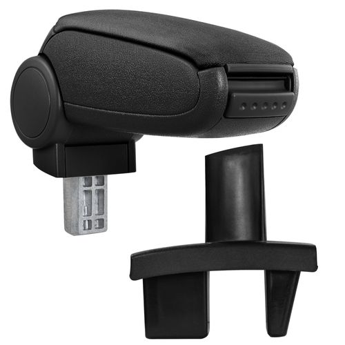 [Pro.Tec] Accoudoir Central Pour Peugeot 307 - Avec Compartiment - Rembourré - Textile - Noir