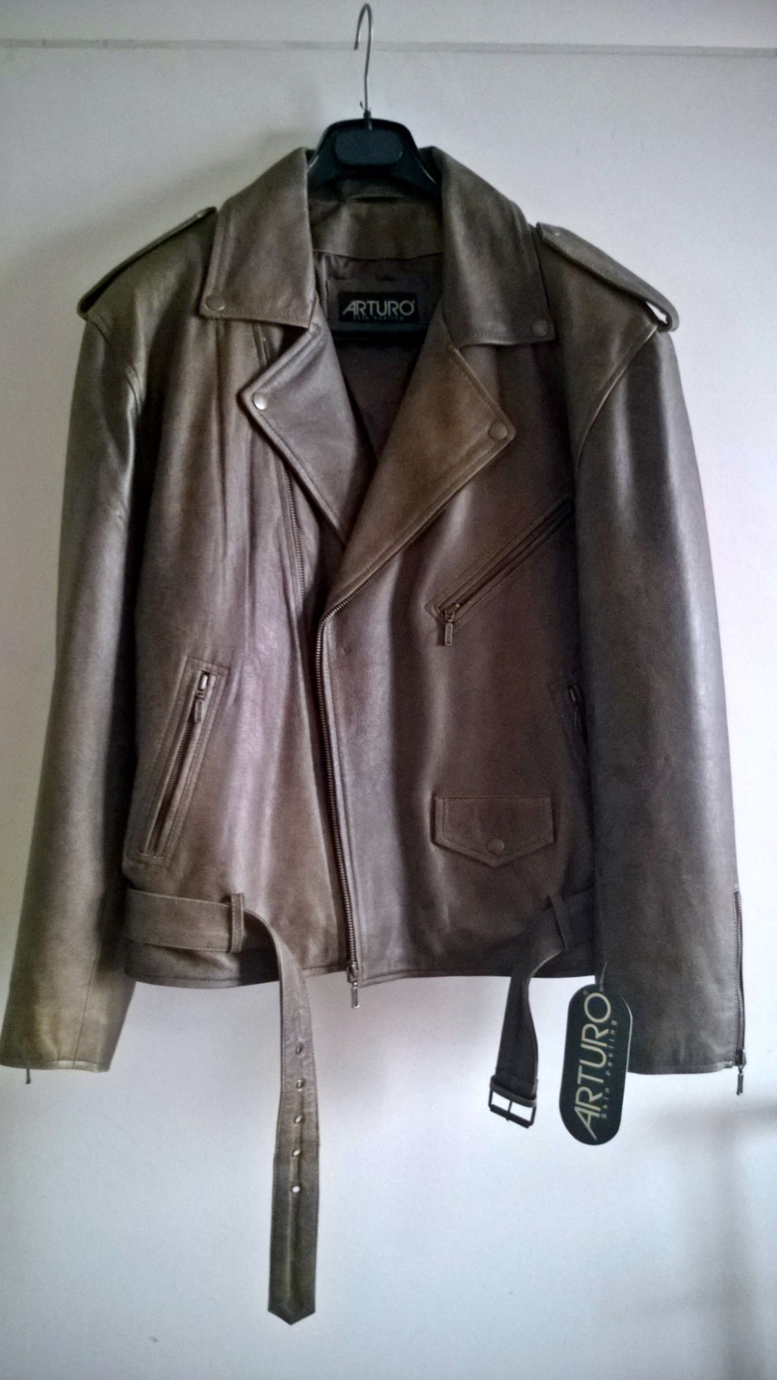 Blouson Arturo Perfecto Cuir 54 Marron 