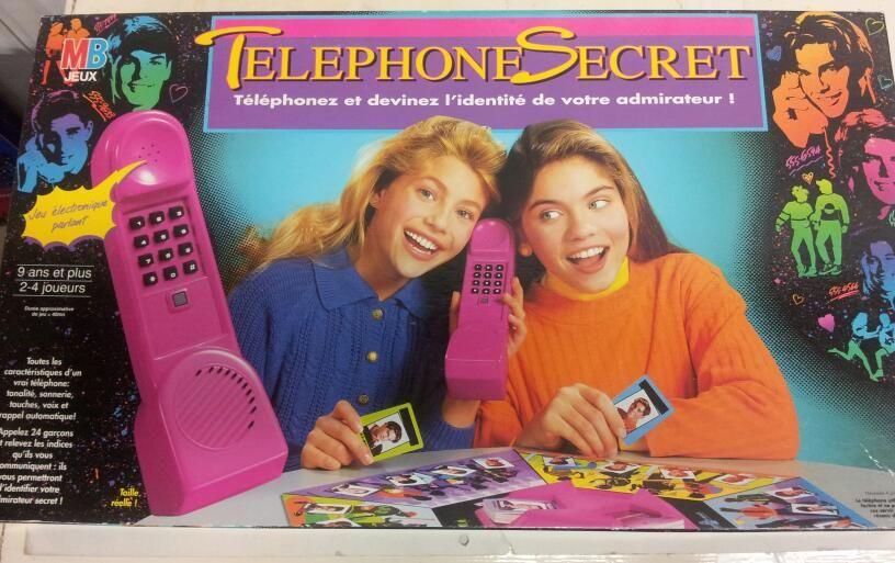 Telephone Secret - Jeu MB 1992 - jouets rétro jeux de société figurines et  objets vintage