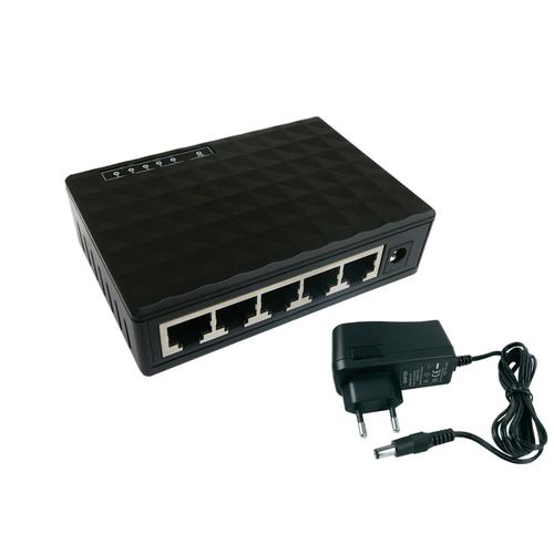 Switch Ethernet 5 PORTS - 10/100/1000Mbps - GIGABIT ETHERNET