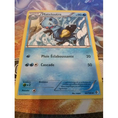 Carte Pokémon 40/149 Mateloutre 90 Pv Frontières Franchies Neuf Fr