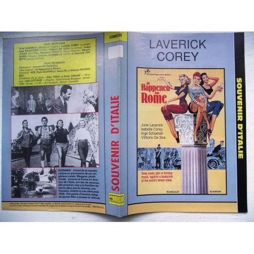  Jaquette Du Film.Souvenir D'italie(1959).Réalisation.Antonoi Pietrangeli Avec June Laverick,Isabelle Corey,Inge Schoener