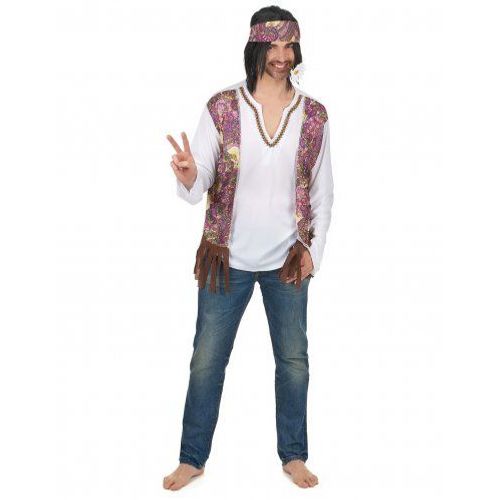 Déguisement Hippie Homme, Taille Xl