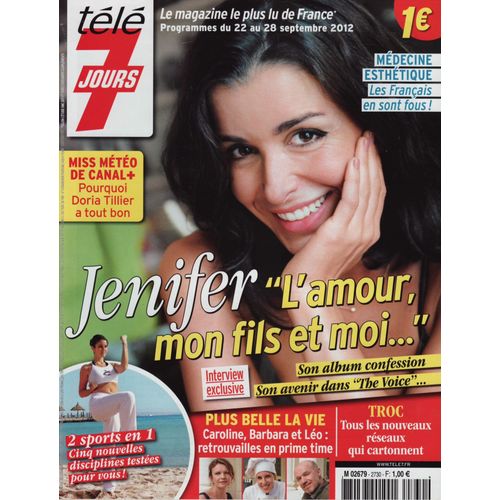 Télé 7 Jours / 17-09-2012 N°2730 : Jenifer (3p) Doria Tillier (1p) Kirikou (1p) Downton Abbey (1,5p)
