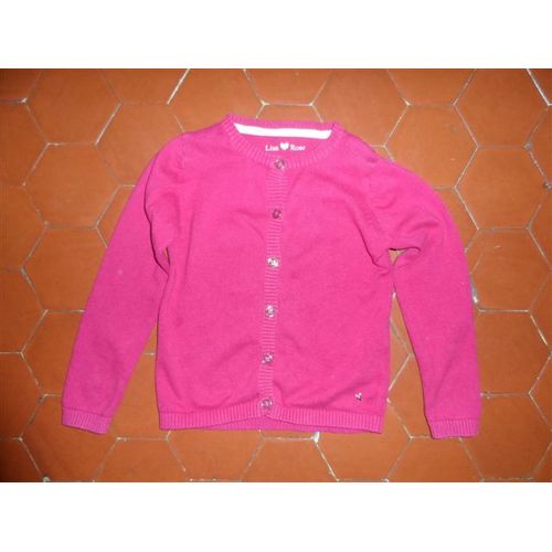 Cardigan Jersey Coton Rose Lisa Rose