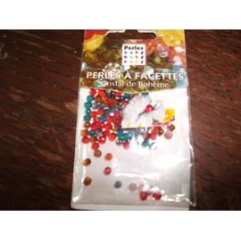 Mélange De Perles Alphabet Transparent + Perles À Facettes
