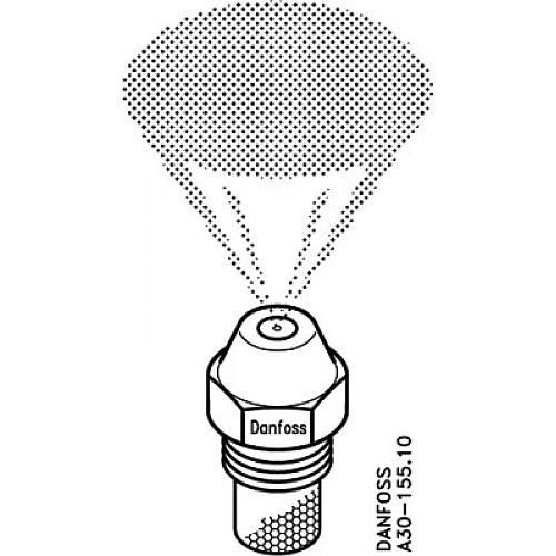 Gicleur type S cône plein débit 0,60 gallons- angle de pulvérisation 80° - 25,60 kw DANFOSS