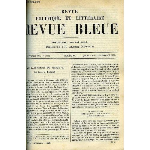 La Revue Politique Et Litteraire 8e Annee - 2e Semestre N°13 - Les Cortes De Portugal, L'enfant Par Jeanne Mairet, L'empereur Guillaume 1er Par Arvede Barine, La Monarchie Franque Par ...