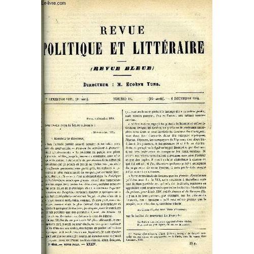 La Revue Politique Et Litteraire 4e Annee - 2e Semestre N°23 - Les Programmes De L'enseignement Secondaire Par O. Greard, Le Gros Lot Par Pierre Coeur, Un Reptile Patriote Par Arvede ...